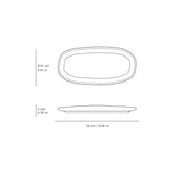 Shallow Oval Platter Small 9.06 x 4.33" New White