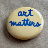 Art matters pin back button