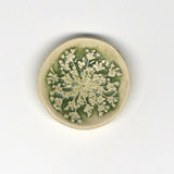 Pottery Dish Bowl - Queen Anne's Lace