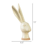 Hare Head, Ceramic - Lrg - Matte White