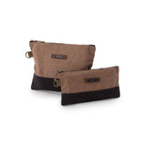 Neelum Zipper Pouch Bag small Waxed Canvas Bag