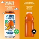 Leisure Hydration Electrolyte Tropical Mango (16 oz x 12 pack)