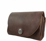 Tuzech Leather Vintage Money Case Bag Snap On Pouch Wallet Change Holder & Card Organizer Accessories, Handmade