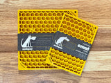 Honeycomb Design Emat Enrichment Licking Mat - Yellow - Large
