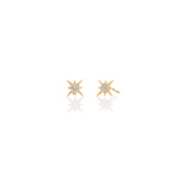Starburst Crystal Stud Earrings 18K Gold Vermeil | Sterling Silver CZ Crystals Nickel Free Hypoallergenic Ships from CA