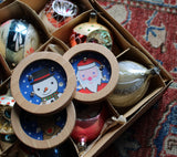 Wooden Puzzles Christmas round balls