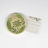 Pottery Dish Bowl - Pressed Flowers