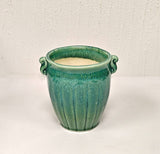 Ceramic Pot Planter 5"T X 5.25"W X 4.5"D Green