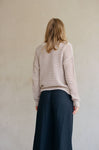 Knit 100% Cotton Sweater V-Neck Cardigan