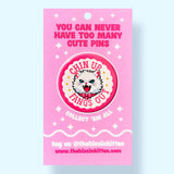 Chin Up Fangs Out (Cat Button or Magnet!)