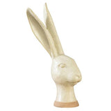 Hare Head, Ceramic - Lrg - Matte White