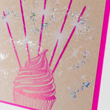 Birthday Sparklers Cupcake Card