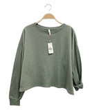 COTTONSLUB LOOSY LONG SLV TOP