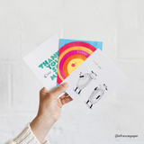 Thank You Leaves Greeting Card