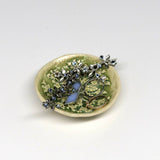 Pottery Dish Bowl - Queen Anne's Lace