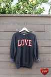 LOVE FOIL Mineral Graphic Sweatshirt: L / VINTAGE BLACK