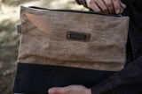 Neelum Zipper Pouch Bag small Waxed Canvas Bag