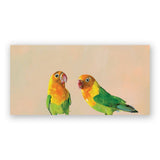 Lovebird Pair Wood Wall Art Decor