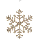 Glitter Snowflake Ornament