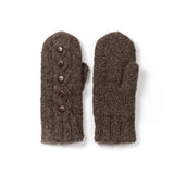 Haven Wool Mittens with Cable and Button Detail