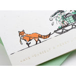 Merry Little Christmas Fox Card