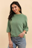 3/4 SLEEVE RAGLAN ALPACA SWEATER nais Paris