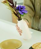 Ceramic Milk Bottle Vase White