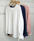 COTTON LONG SLV TOP PACKDEAL: Multi-Colored / M