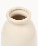 Ceramic Milk Bottle Vase White