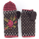 Aubrey - women's wool knit handwarmers: Light Natural