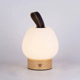 Cooper Light Brown Wooden Rechargeable Table Lamp | Cordless, Dimmable & Stylish