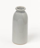Ceramic Milk Bottle Vase Gray