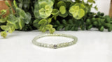 Prehnite Stretchable Bracelet 4MM Beads - 7.5 Inches Long
