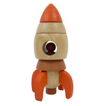 Stacking Rocket Wooden Toy