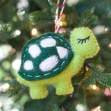 Turtle Felt Wool Christmas Ornament