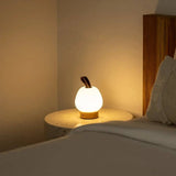 Cooper Light Brown Wooden Rechargeable Table Lamp | Cordless, Dimmable & Stylish
