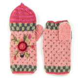 Aubrey - women's wool knit handwarmers: Light Natural