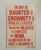 Daunted by the Enormity