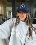 Strong as a mother® Embroidered Trucker Hat - Navy