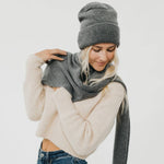 Cassidy Cashmere Wrap and Beanie Duo