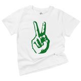 Peace Hand Sign Two Birthday Baby Bodysuit Toddler Shirt