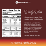 Daily Bliss Protein Puck  (Almond, Dark Chocolate) (3.25oz Bar)