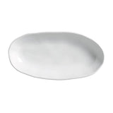Deep Oval Platter Large Stoneware 12.6 x 6.3" New White