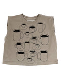 Coffee Cups Maisie Heavyweight Muscle Tee