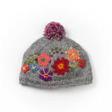 Petite Fleur - women's wool knit beanie