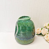 Ceramic Vase 6.75"T X 5.5"W X 5.5"D Green
