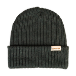 Rustek 100% Merino Double-Rib Beanie: Navy