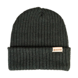 Rustek 100% Merino Double-Rib Beanie: Navy