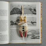 Rocket Cat, Cotton Ornament, Token, Embellished