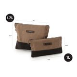 Neelum Zipper Pouch Bag small Waxed Canvas Bag